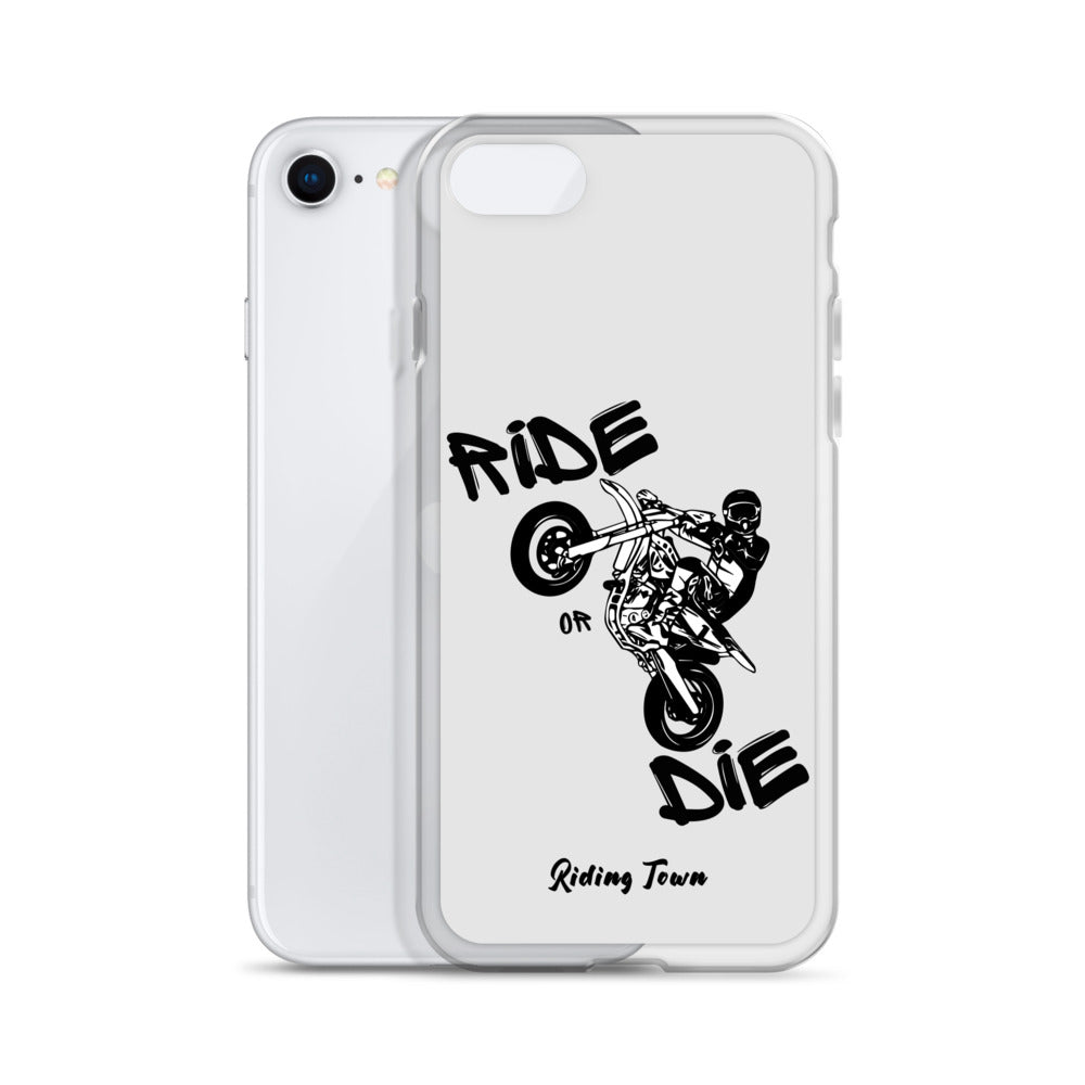 Coque pour iPhone® - SUPERMOTBOY - Blanche - Riding Town