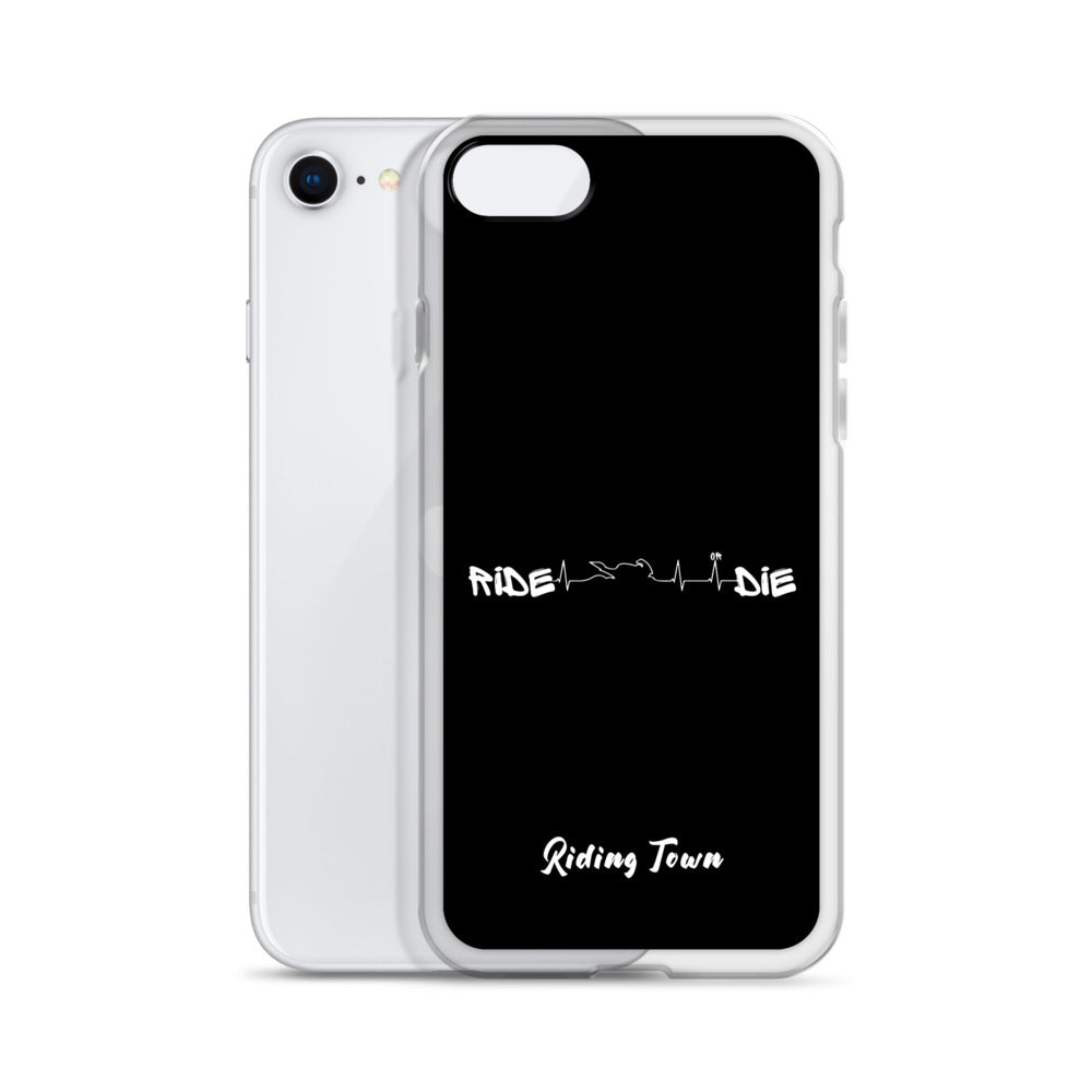 Coque iPhone® - HEARTBEAT - Noire - Riding Town