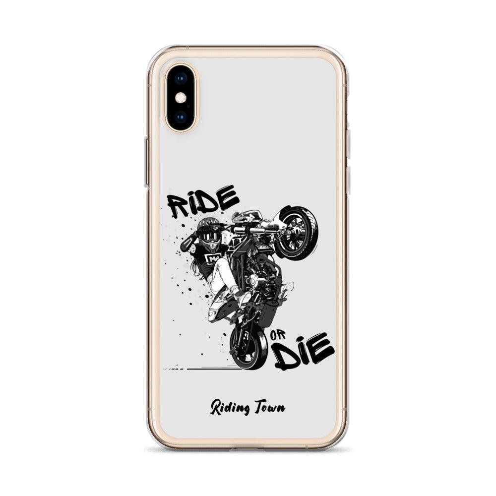 Coque Iphone® - SUPERMOTGIRL - Blanche - Riding Town