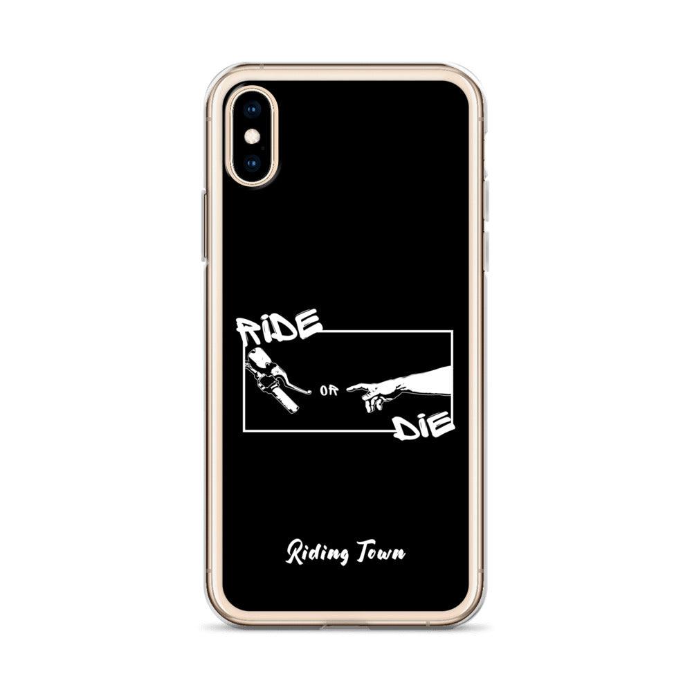 Coque iPhone® - SIXTINE - Noire - Riding Town