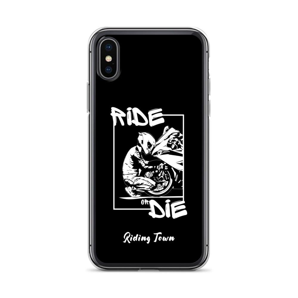 Coque iPhone® - BIKERBOY - Noire - Riding Town