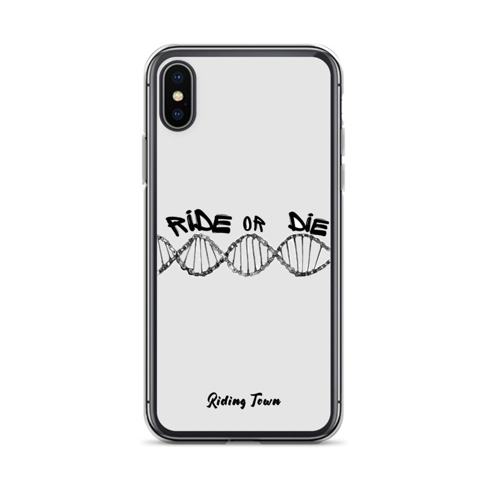 Coque iPhone® - ADN - Blanche - Riding Town