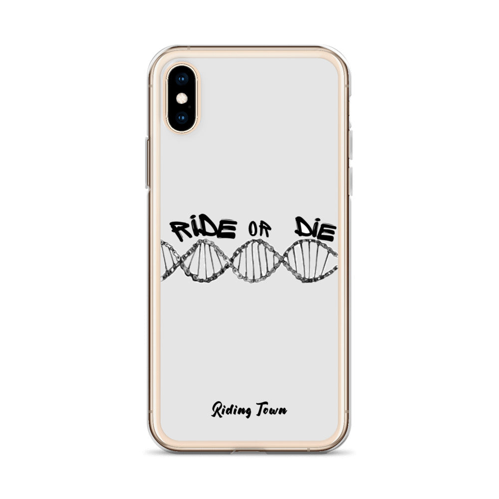 Coque iPhone® - ADN - Blanche - Riding Town