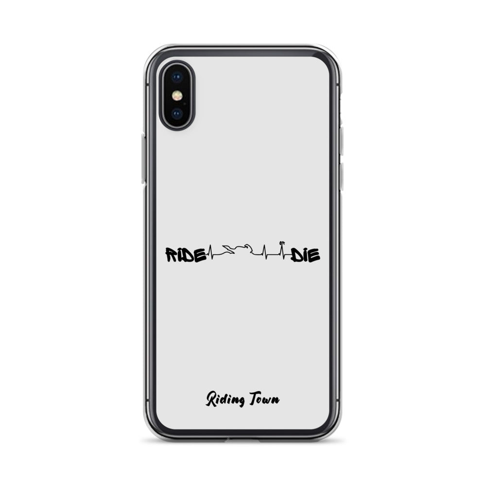 Coque iPhone® - HEARTBEAT - Blanche - Riding Town