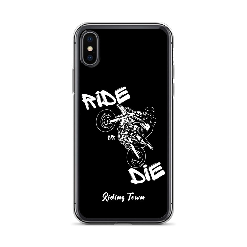 Coque pour iPhone® - SUPERMOTBOY - Noire - Riding Town