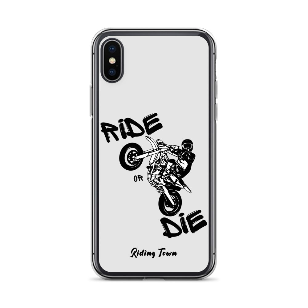 Coque pour iPhone® - SUPERMOTBOY - Blanche - Riding Town