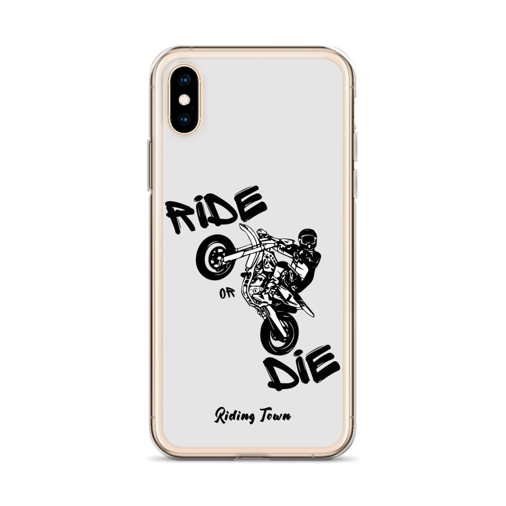 Coque pour iPhone® - SUPERMOTBOY - Blanche - Riding Town