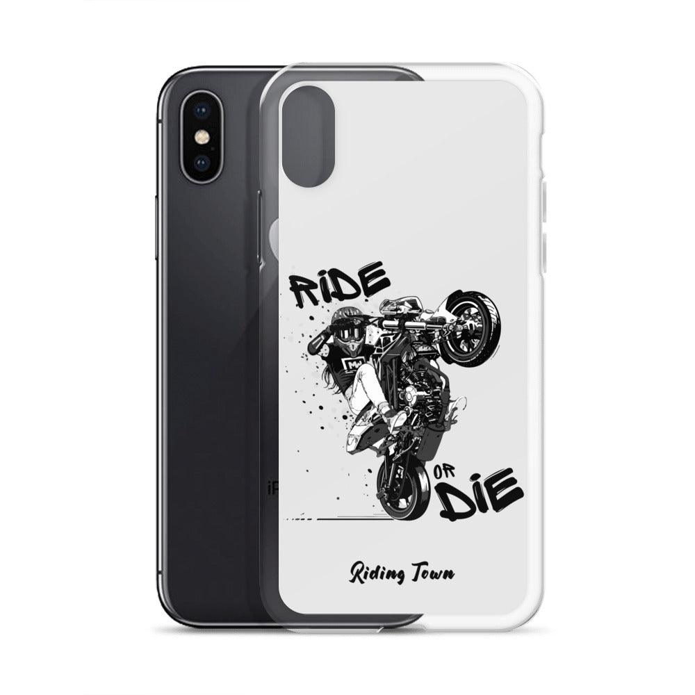 Coque Iphone® - SUPERMOTGIRL - Blanche - Riding Town