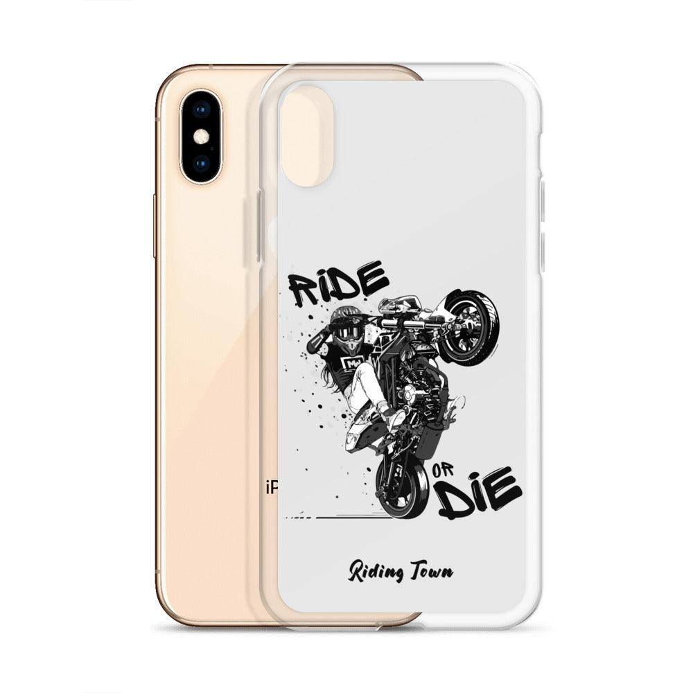 Coque Iphone® - SUPERMOTGIRL - Blanche - Riding Town