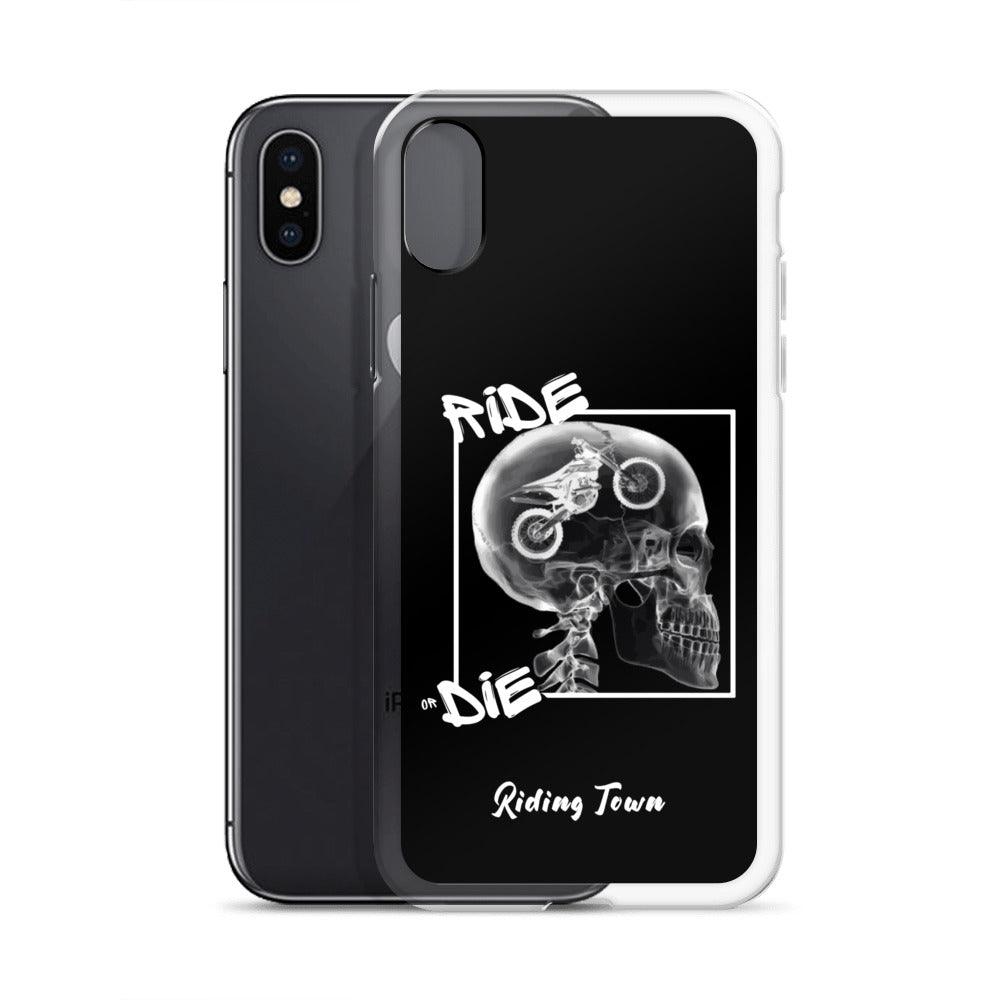 Coque iPhone® - RADIO - Noire - Riding Town