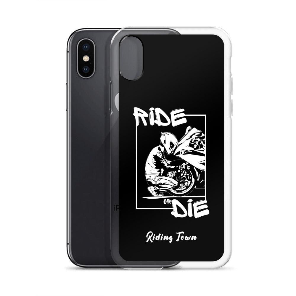 Coque iPhone® - BIKERBOY - Noire - Riding Town