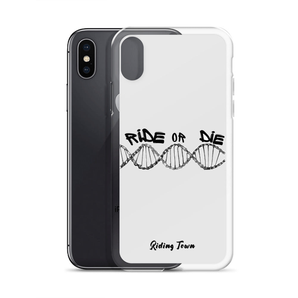 Coque iPhone® - ADN - Blanche - Riding Town