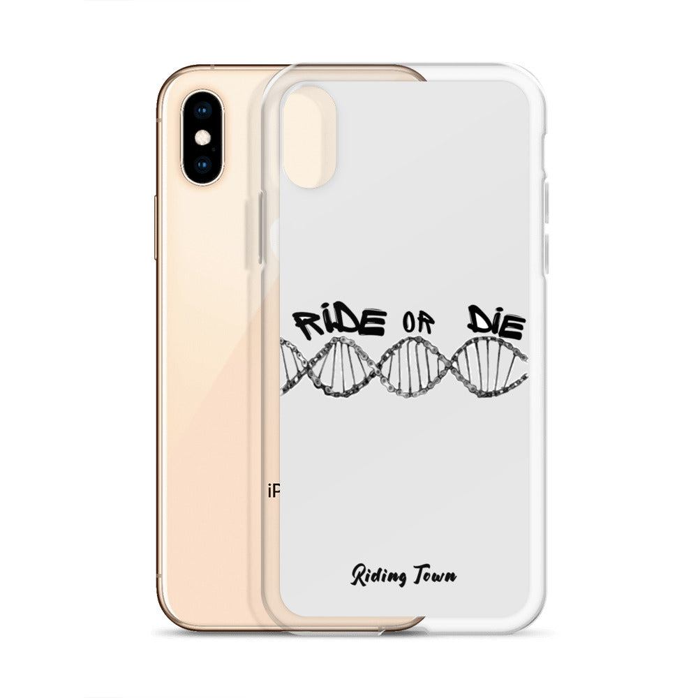 Coque iPhone® - ADN - Blanche - Riding Town