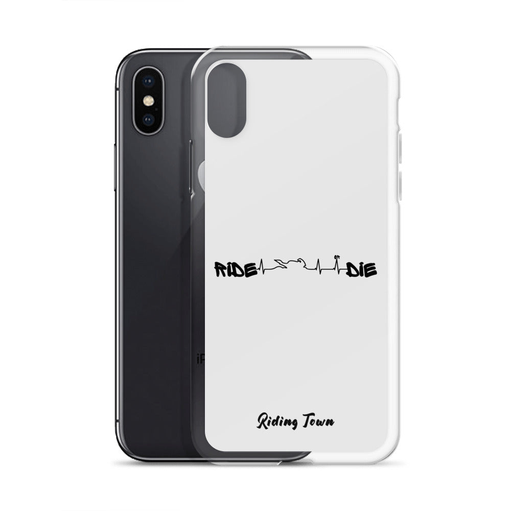 Coque iPhone® - HEARTBEAT - Blanche - Riding Town