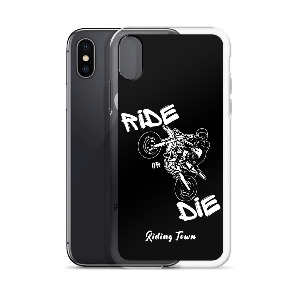 Coque pour iPhone® - SUPERMOTBOY - Noire - Riding Town