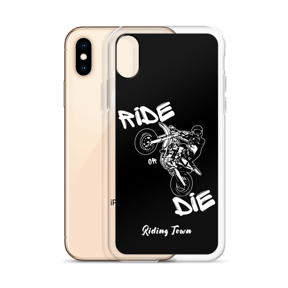 Coque pour iPhone® - SUPERMOTBOY - Noire - Riding Town