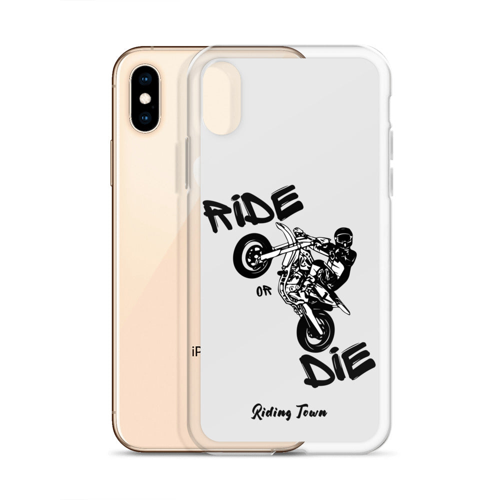 Coque pour iPhone® - SUPERMOTBOY - Blanche - Riding Town