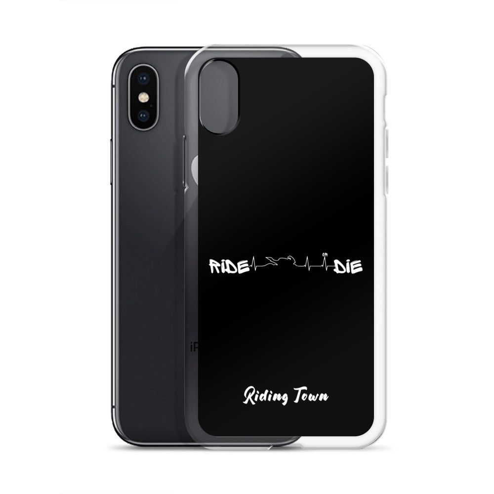 Coque iPhone® - HEARTBEAT - Noire - Riding Town