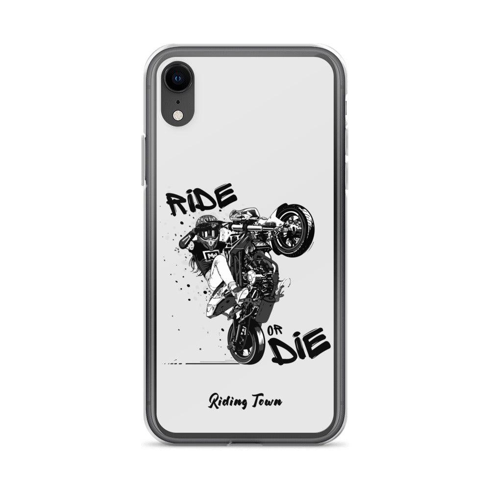 Coque Iphone® - SUPERMOTGIRL - Blanche - Riding Town