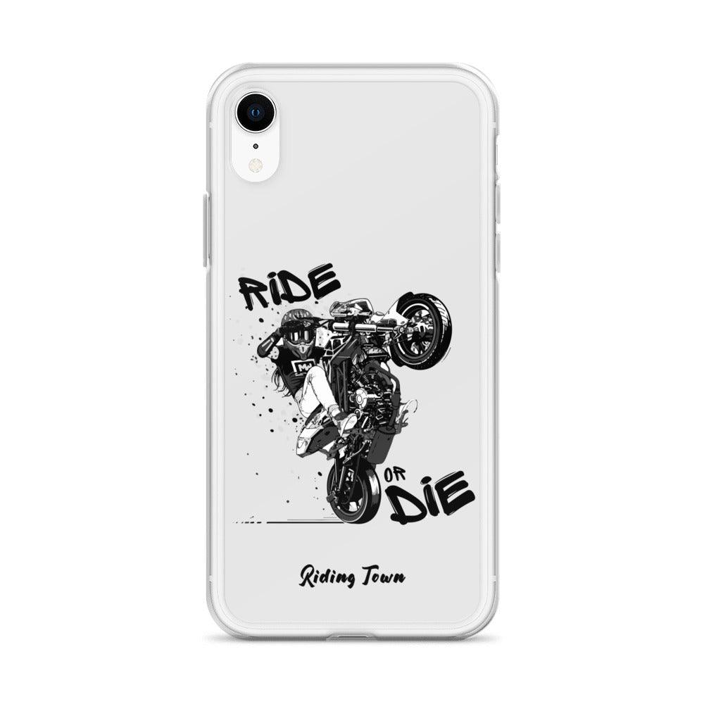 Coque Iphone® - SUPERMOTGIRL - Blanche - Riding Town