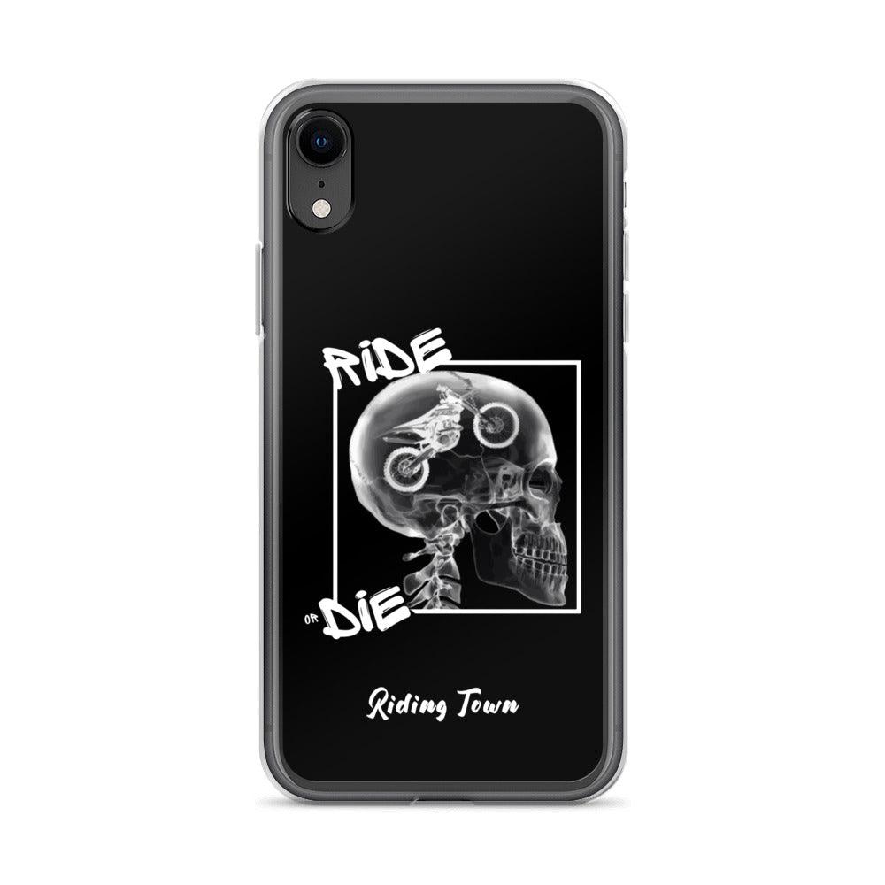 Coque iPhone® - RADIO - Noire - Riding Town