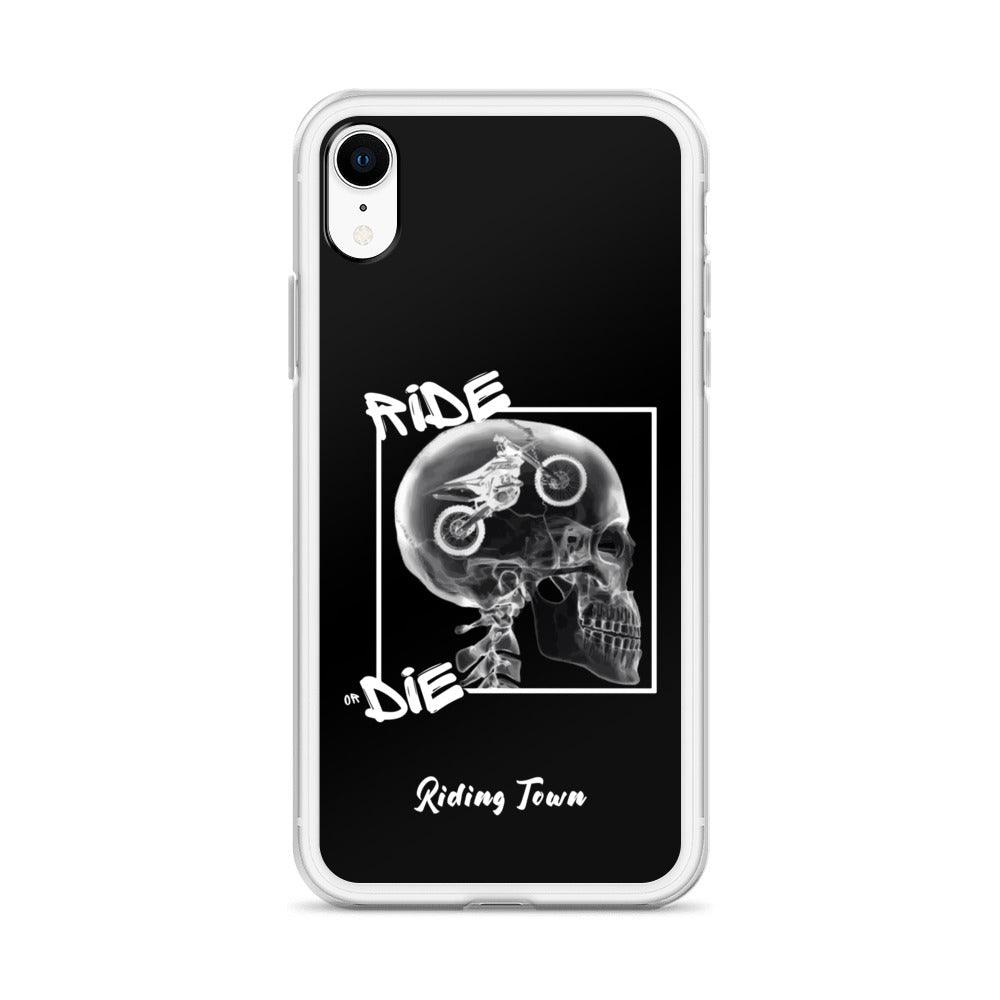 Coque iPhone® - RADIO - Noire - Riding Town