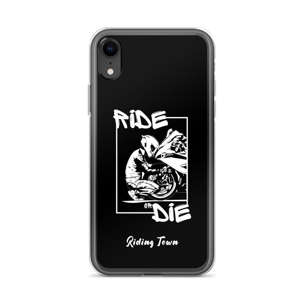 Coque iPhone® - BIKERBOY - Noire - Riding Town