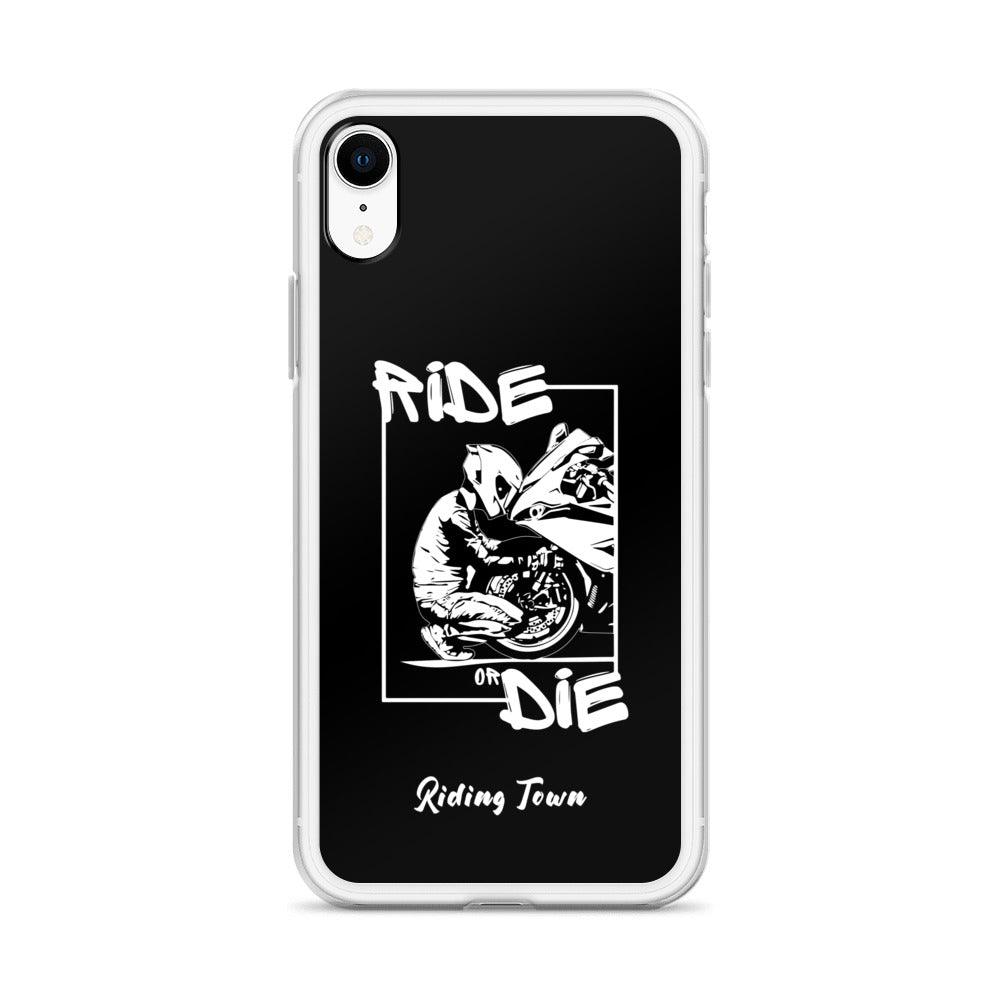 Coque iPhone® - BIKERBOY - Noire - Riding Town