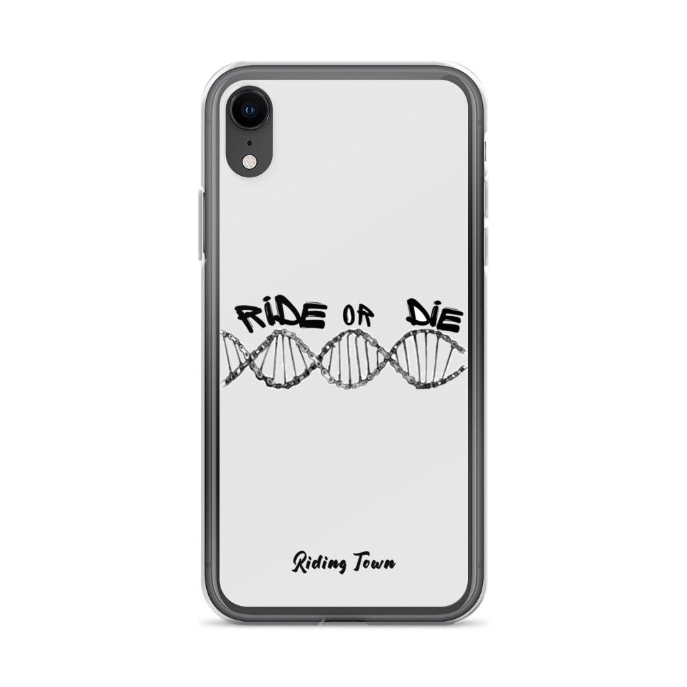 Coque iPhone® - ADN - Blanche - Riding Town