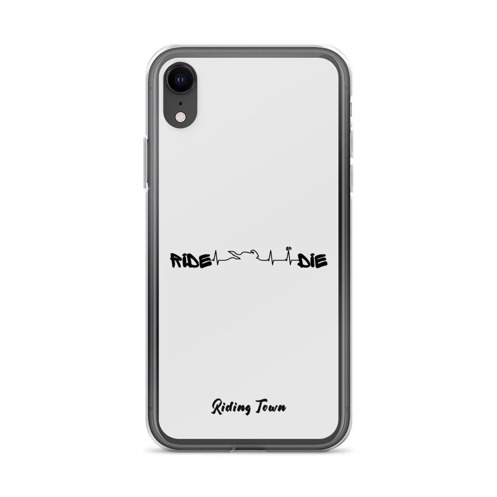 Coque iPhone® - HEARTBEAT - Blanche - Riding Town