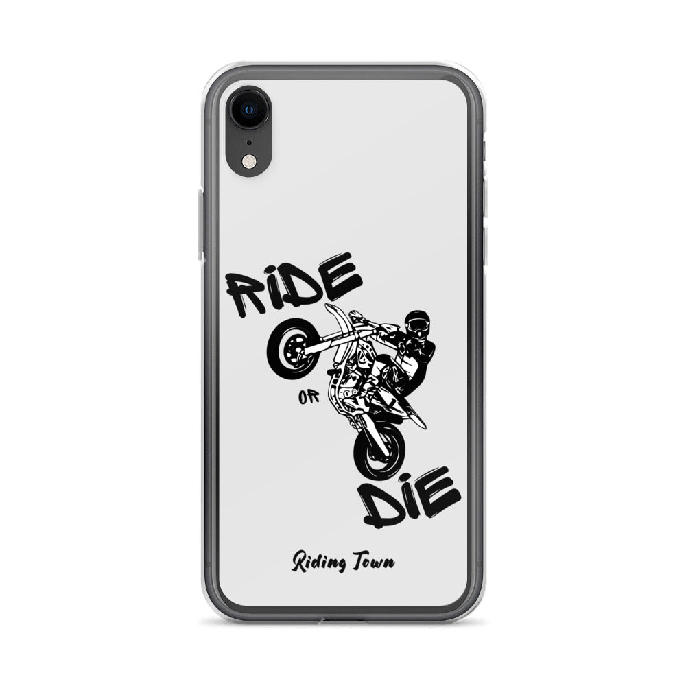 Coque pour iPhone® - SUPERMOTBOY - Blanche - Riding Town