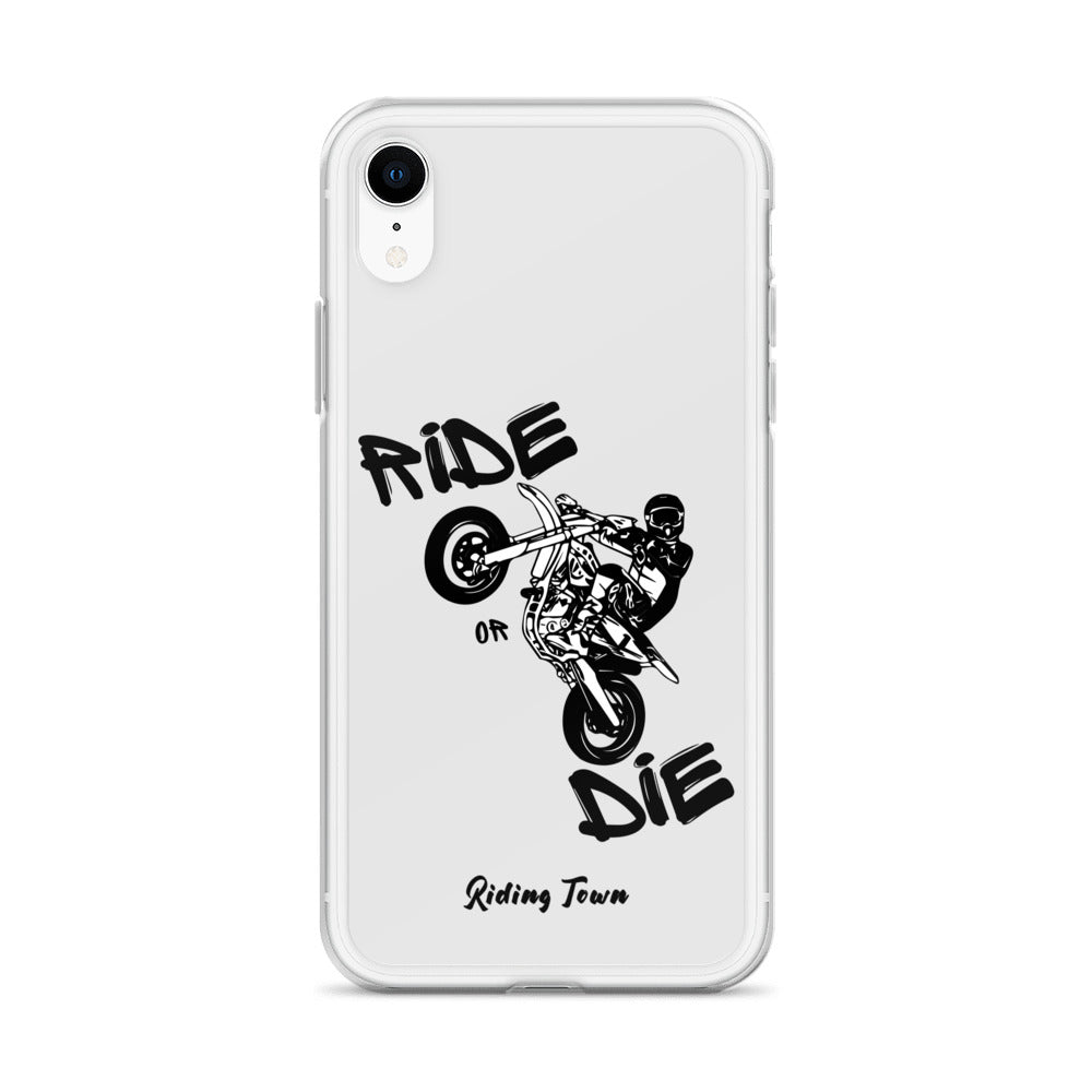 Coque pour iPhone® - SUPERMOTBOY - Blanche - Riding Town