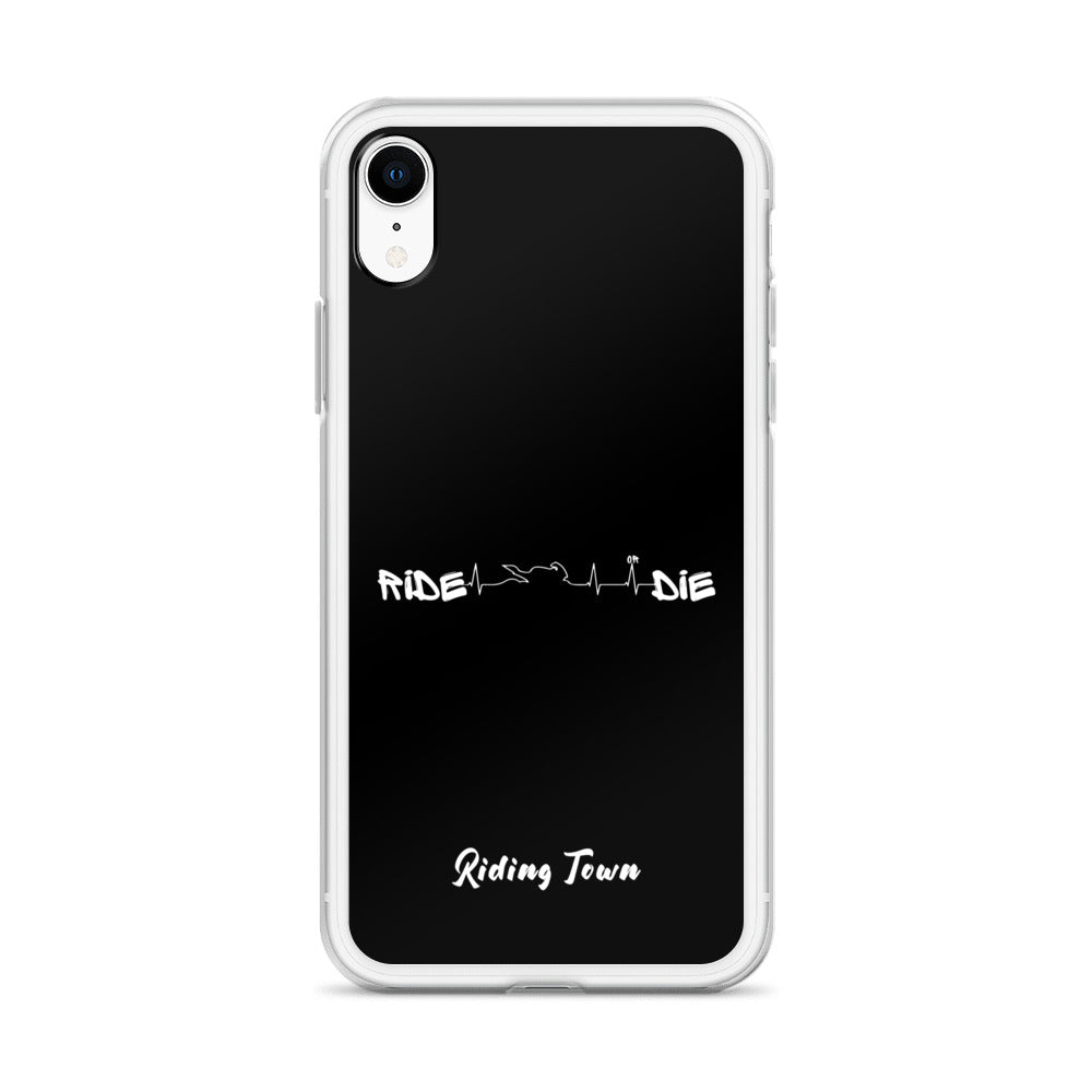 Coque iPhone® - HEARTBEAT - Noire - Riding Town