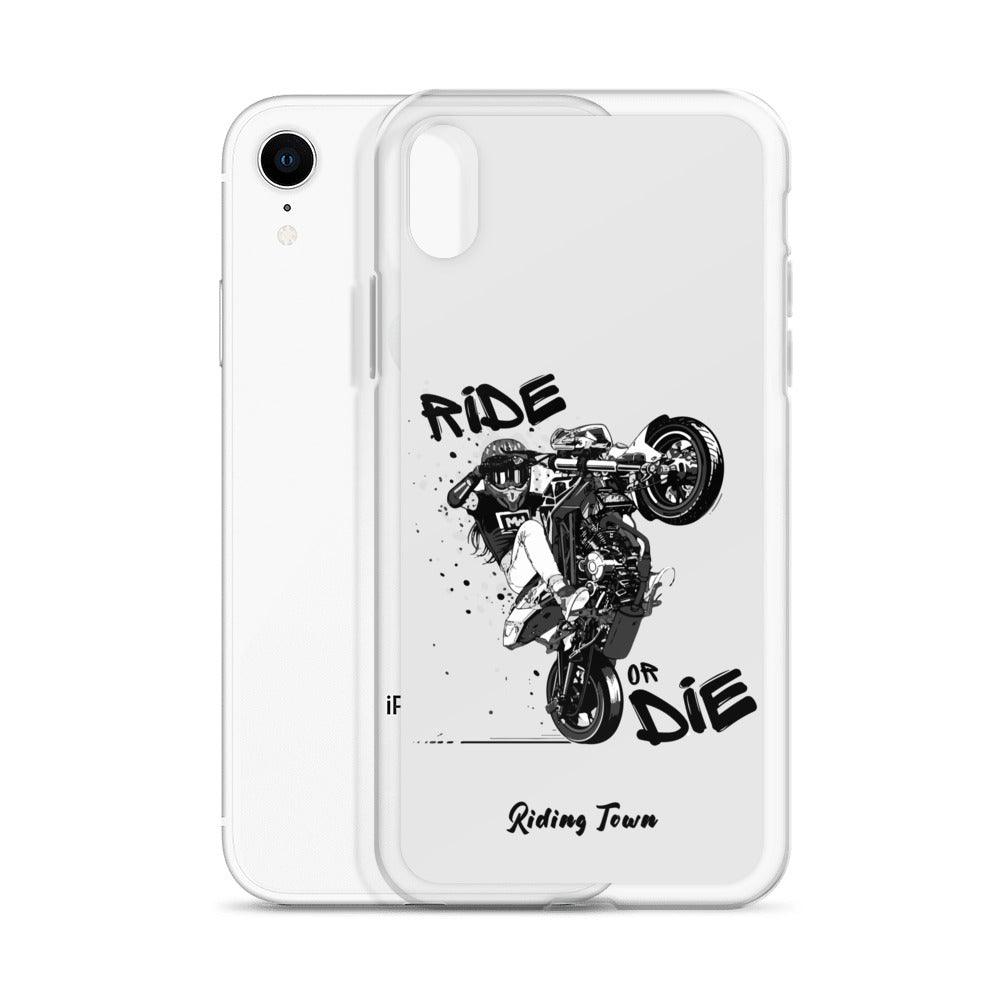 Coque Iphone® - SUPERMOTGIRL - Blanche - Riding Town