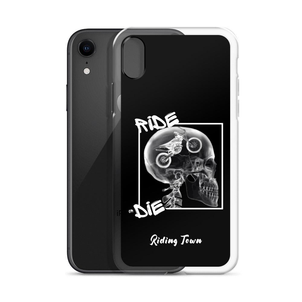 Coque iPhone® - RADIO - Noire - Riding Town