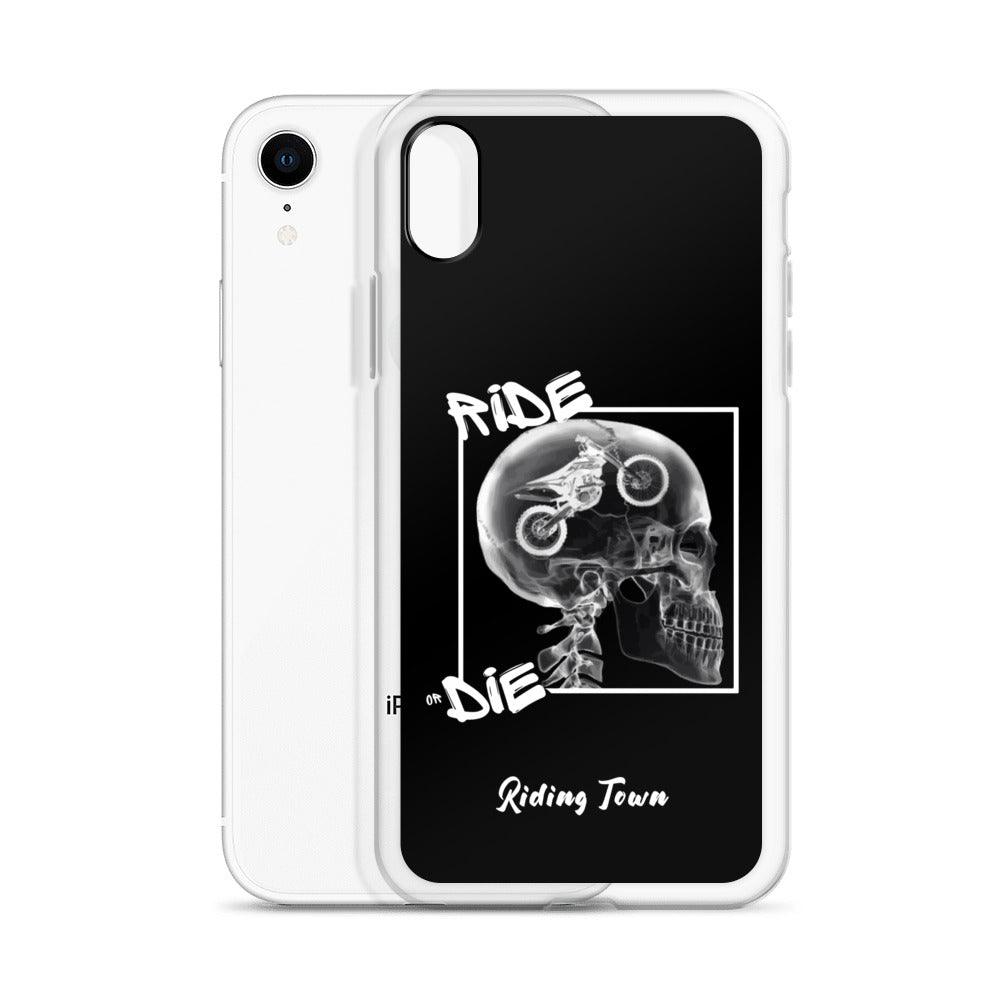 Coque iPhone® - RADIO - Noire - Riding Town