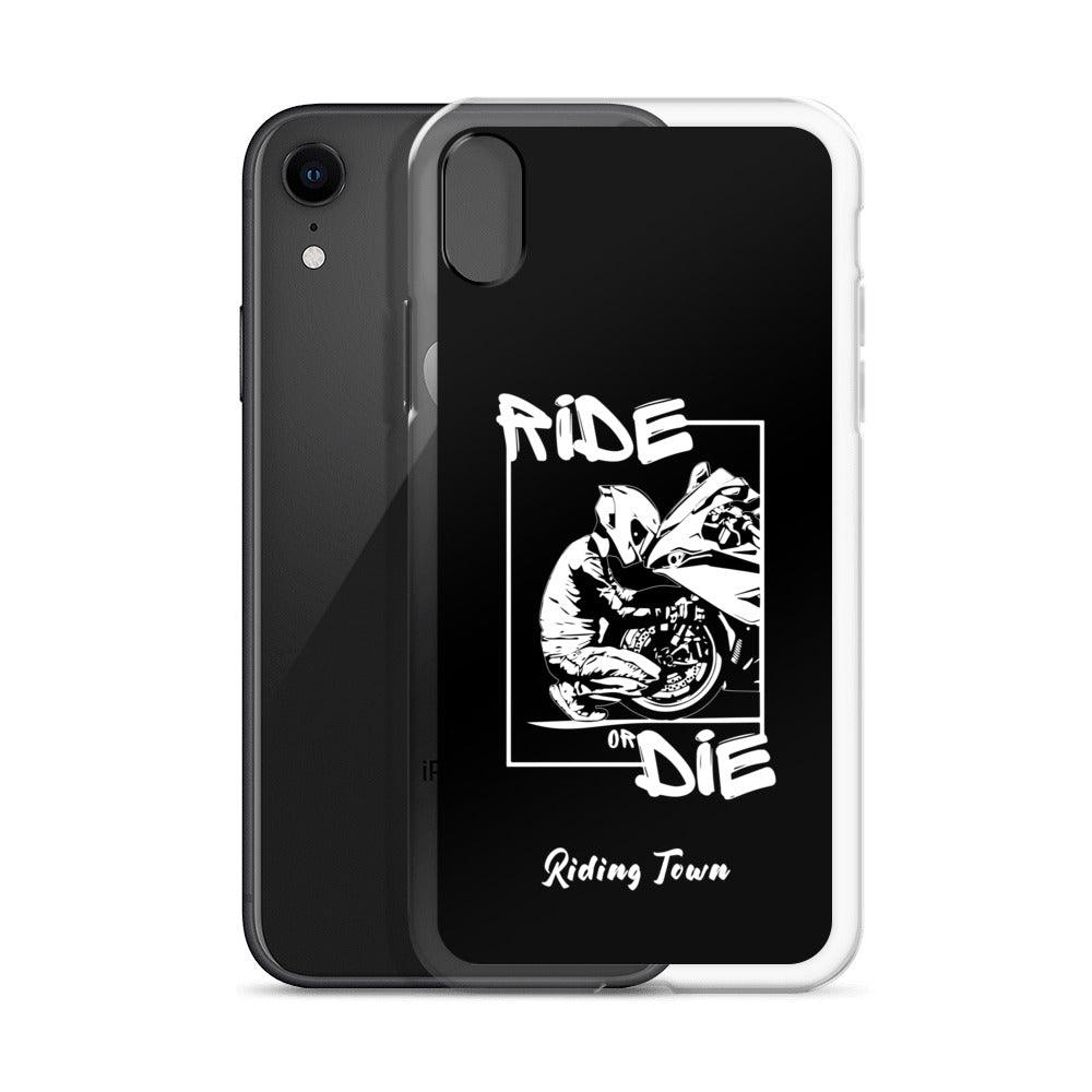 Coque iPhone® - BIKERBOY - Noire - Riding Town