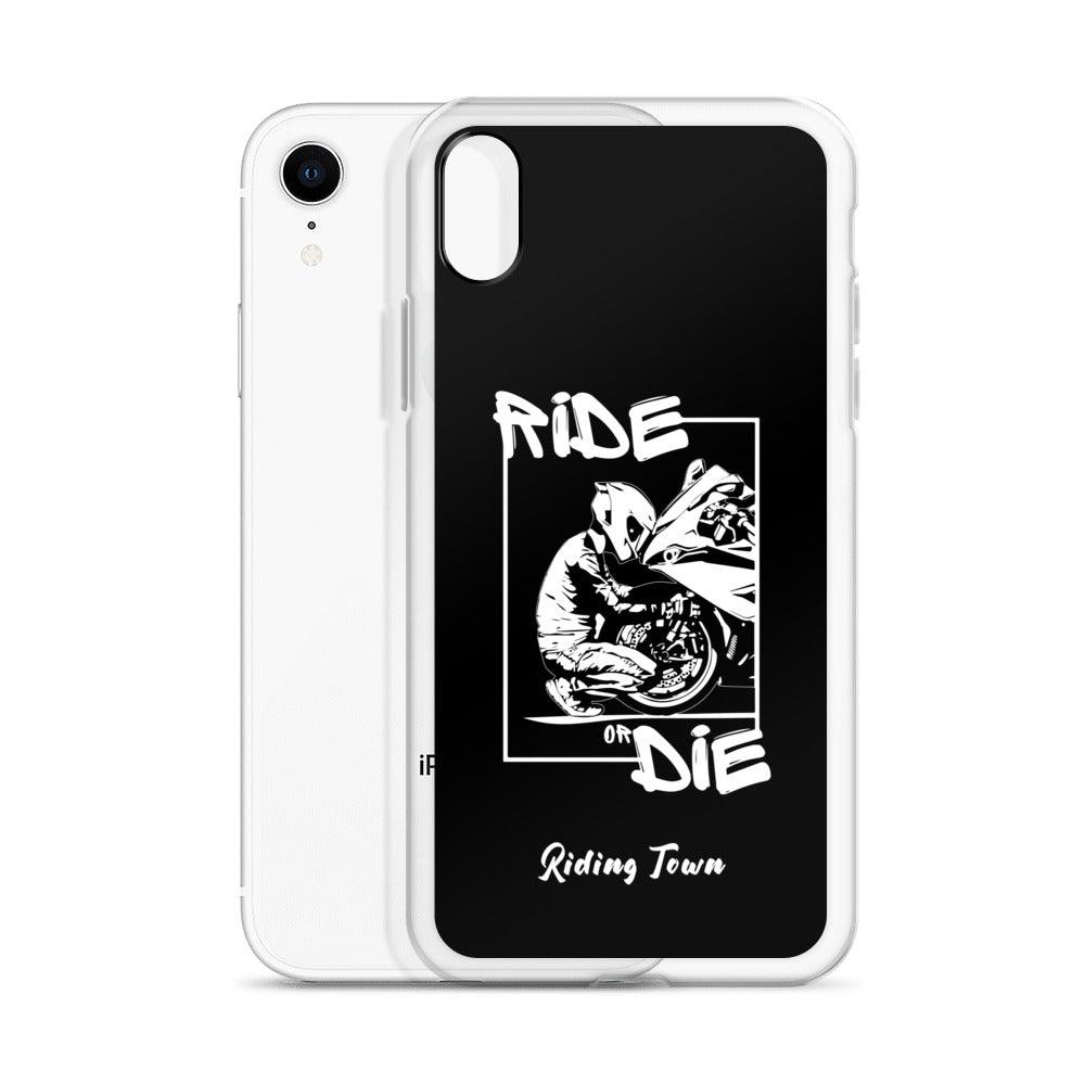 Coque iPhone® - BIKERBOY - Noire - Riding Town