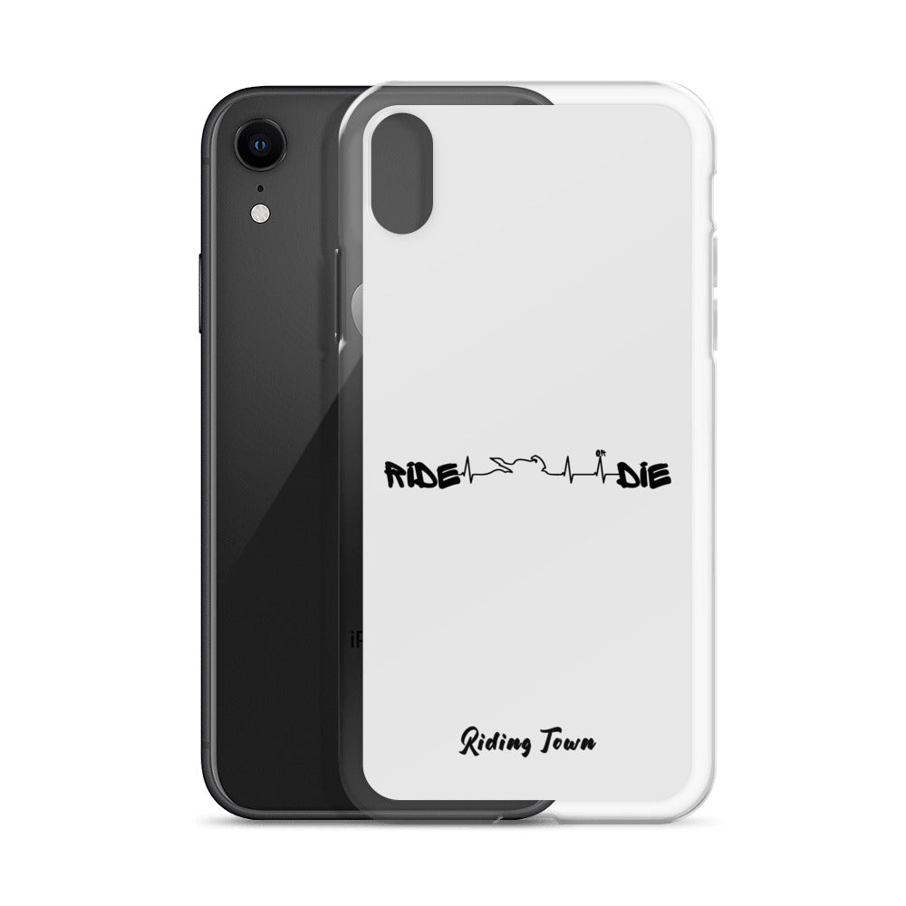 Coque iPhone® - HEARTBEAT - Blanche - Riding Town