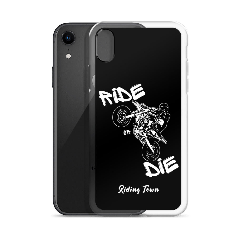 Coque pour iPhone® - SUPERMOTBOY - Noire - Riding Town