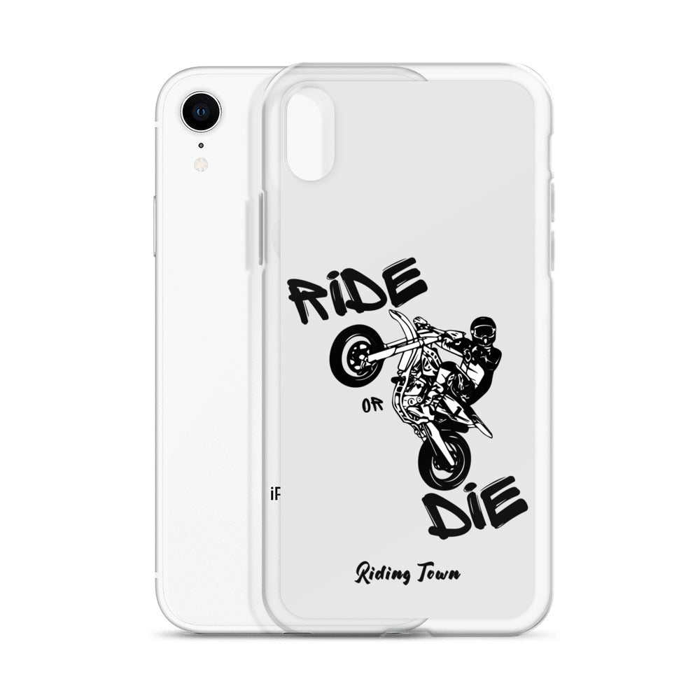 Coque pour iPhone® - SUPERMOTBOY - Blanche - Riding Town