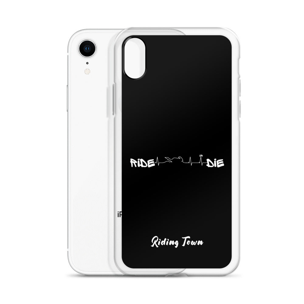 Coque iPhone® - HEARTBEAT - Noire - Riding Town