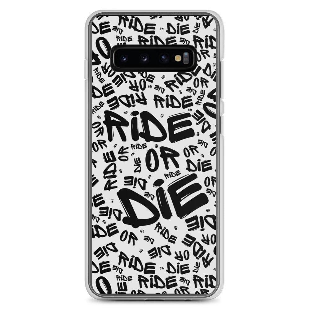 Coque Samsung® - RIDE OR DIE - Blanche - Riding Town