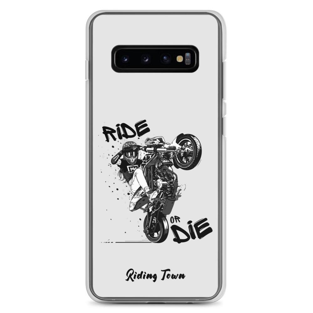 Coque Samsung® - SUPERMOTGIRL - Blanche - Riding Town