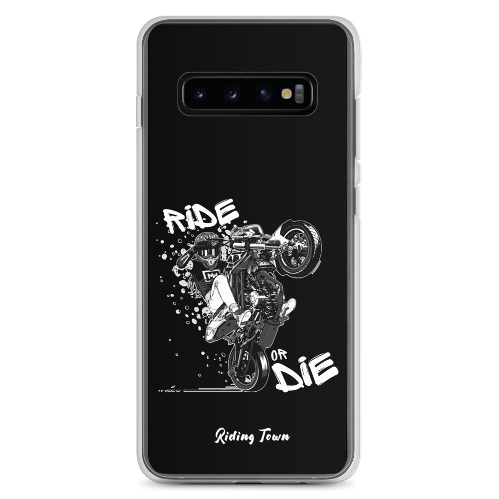 Coque Samsung® - SUPERMOTGIRL - Noire - Riding Town