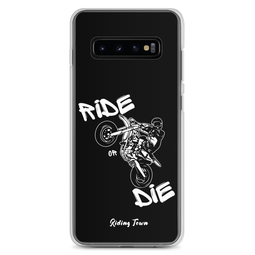 Coque Samsung® - SUPERMOTBOY - Noire - Riding Town