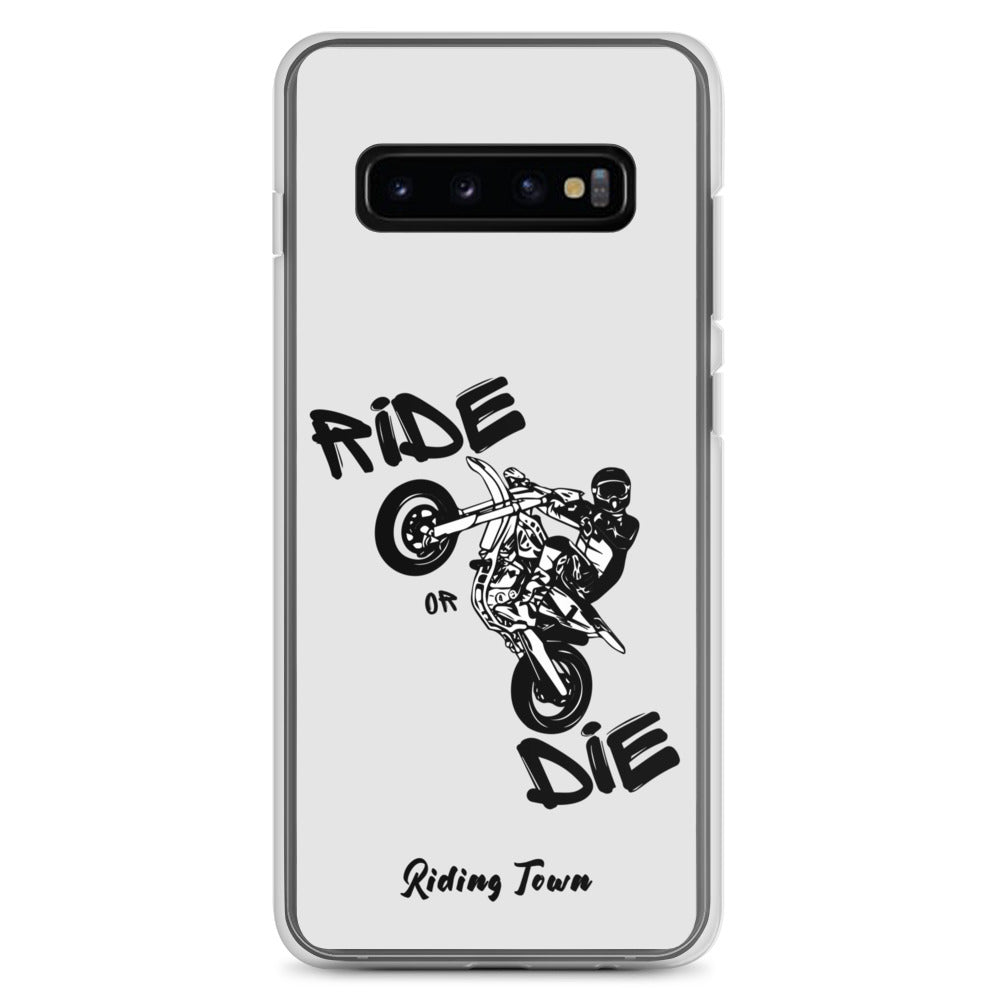 Coque Samsung® - SUPERMOTBOY - Blanche - Riding Town