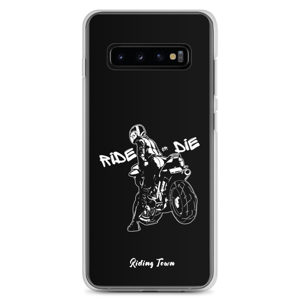 Coque Samsung® - BIKERGIRL - Noire - Riding Town