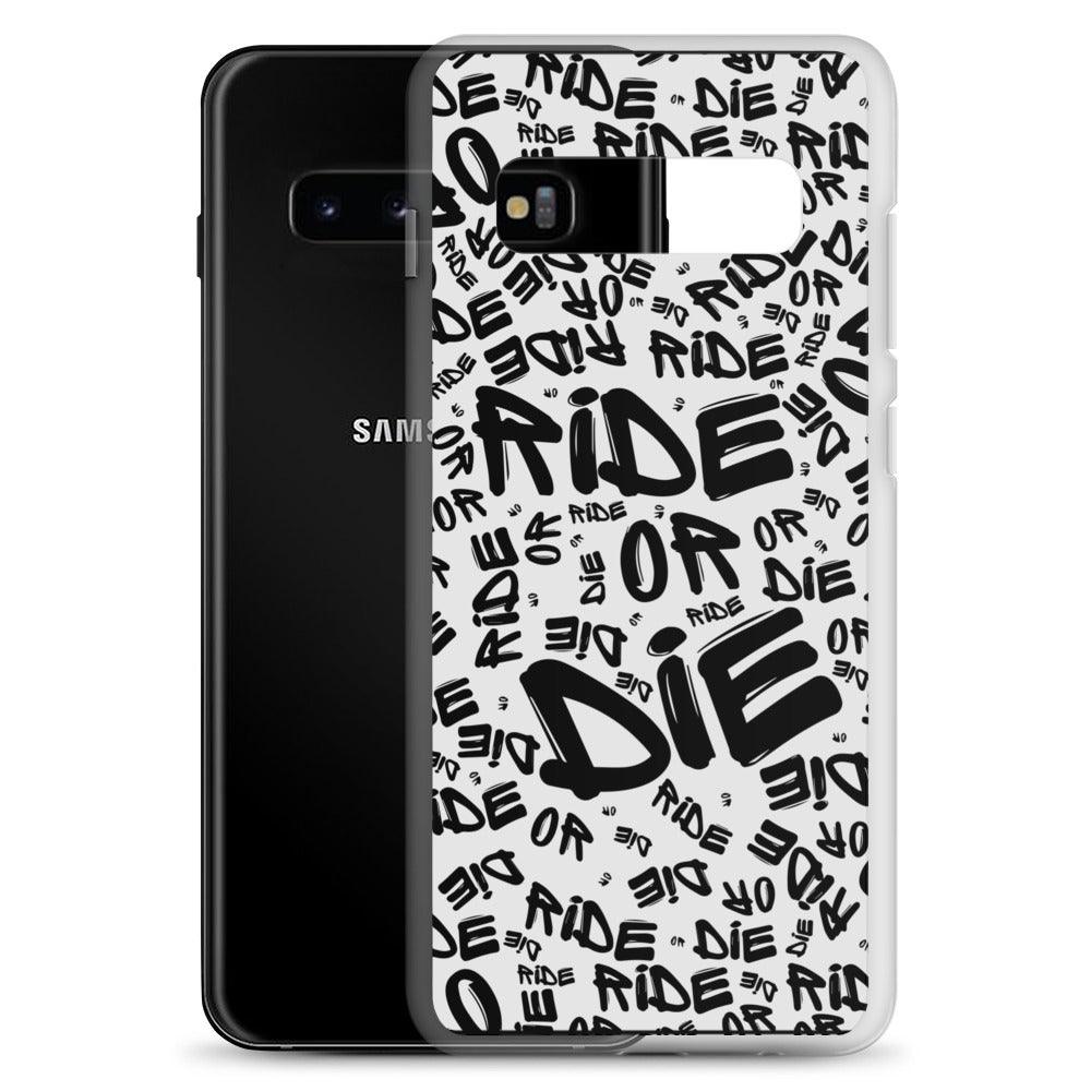 Coque Samsung® - RIDE OR DIE - Blanche - Riding Town