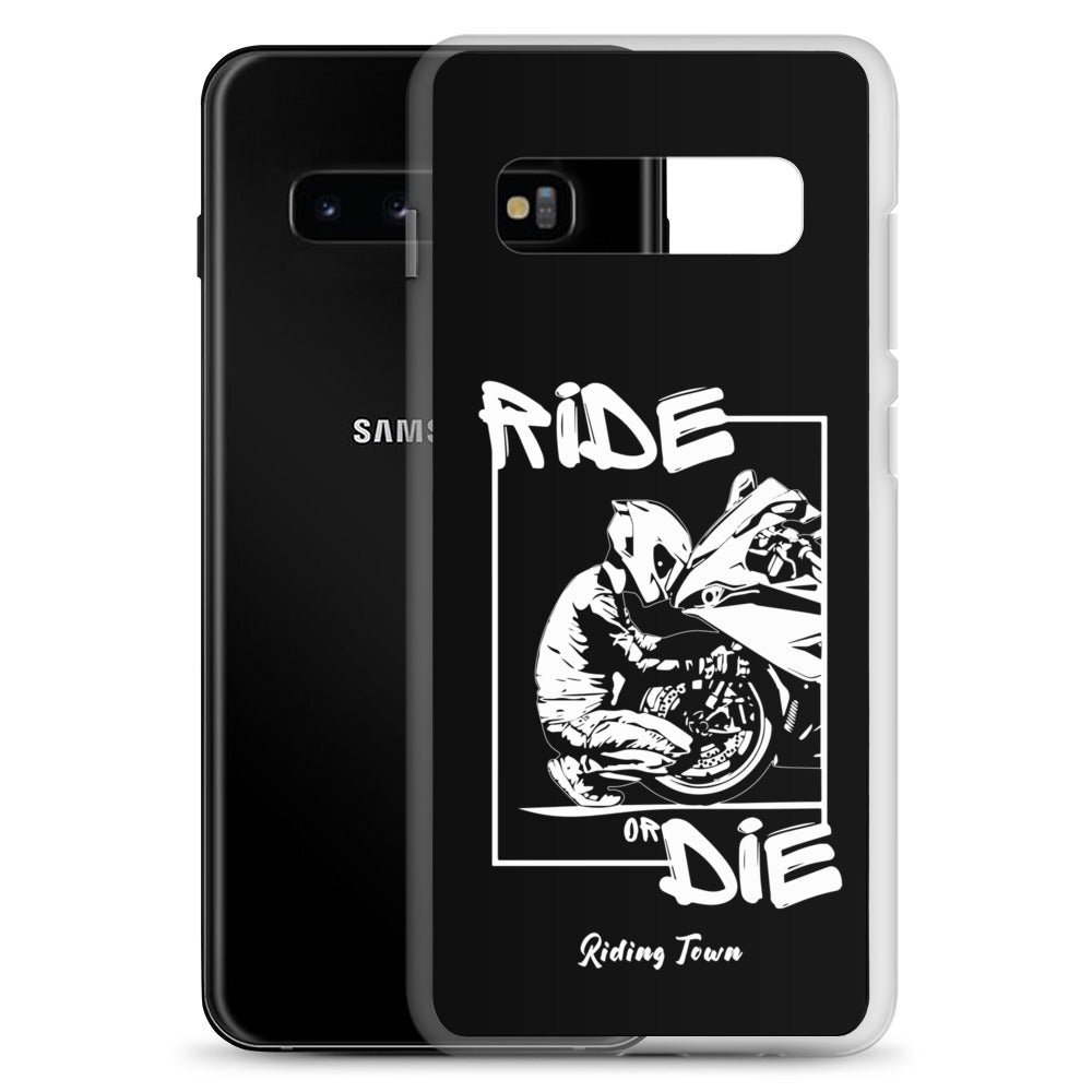 Coque Samsung® - BIKERBOY - Noire - Riding Town